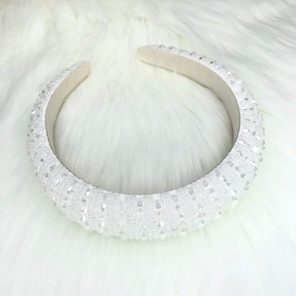 White Rhinestone Headband